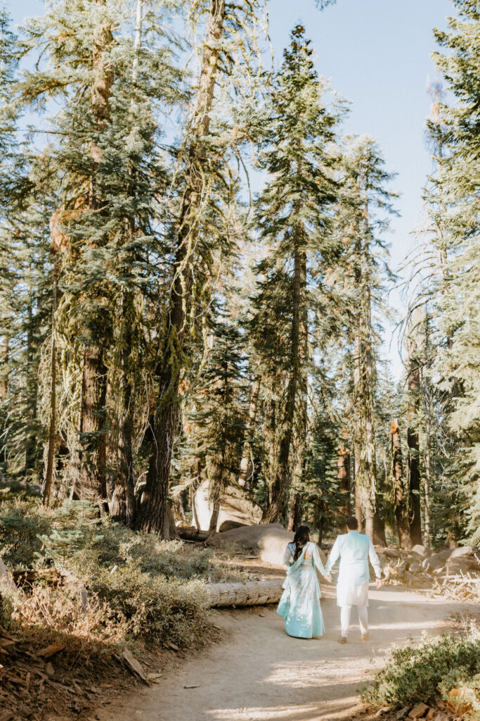 hike to Taft Point on wedding day