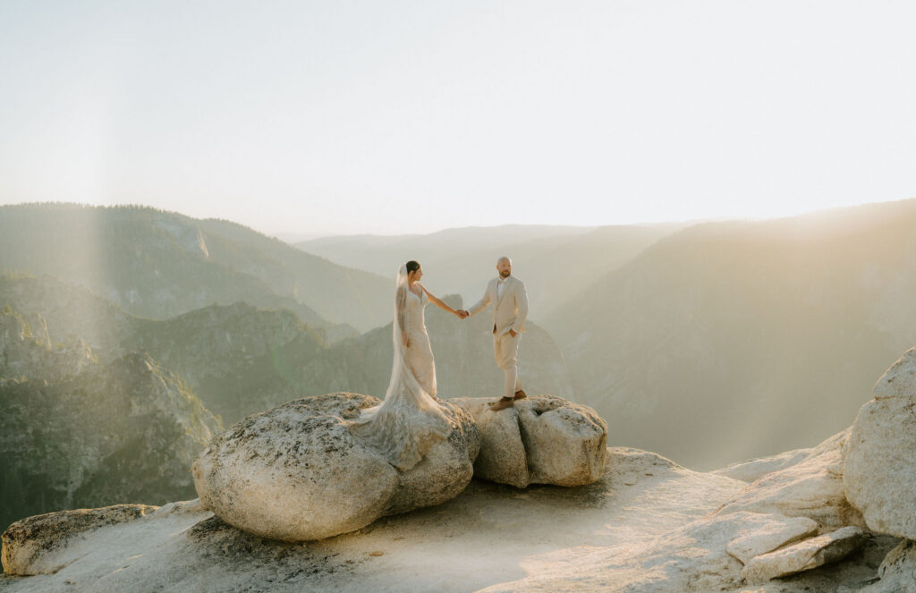 cute picture of the bride and groom at their dream photoshoot
