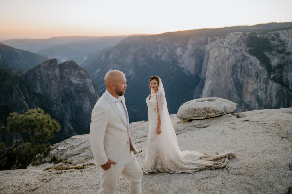 bride and groom at their dream photoshoot
