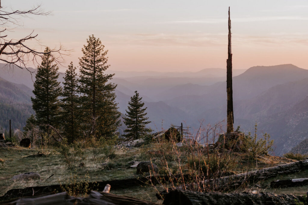 Sunrise elopement in Yosemite