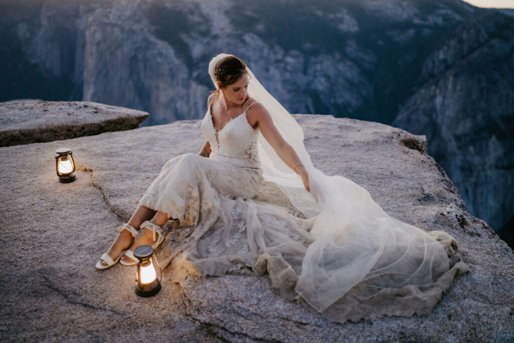 stunning portrait of the bride
