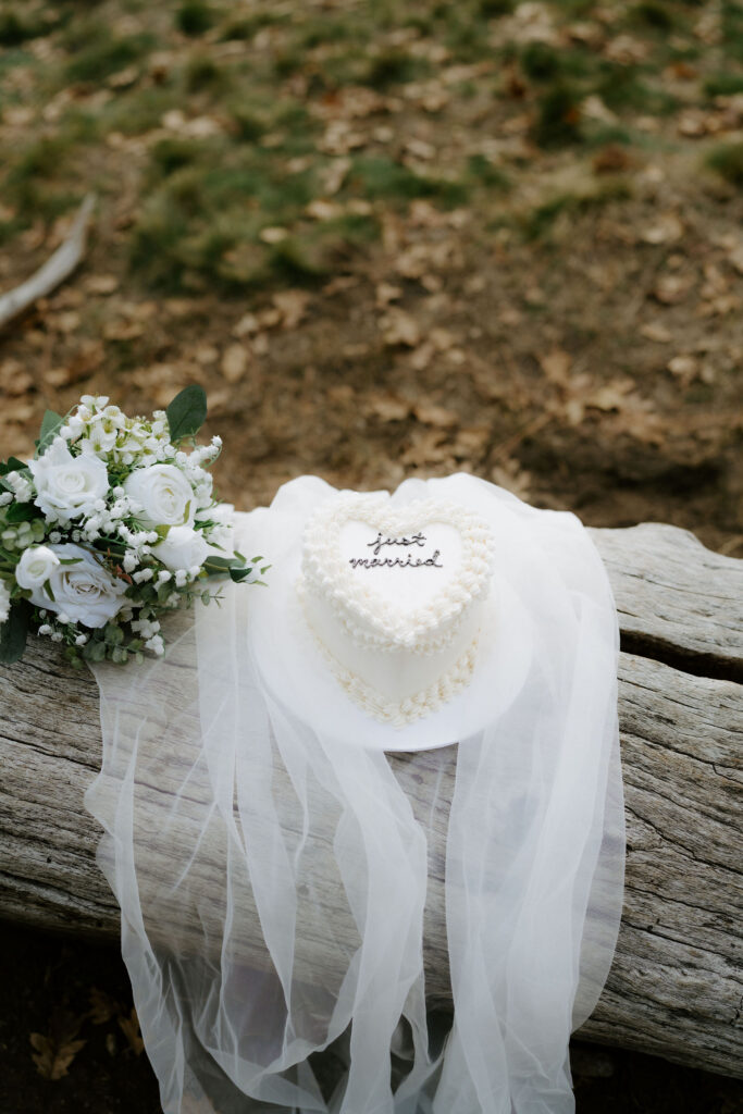 Cute picture of the wedding cake