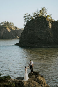 couple posing on beach