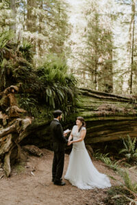 redwood elopement ceremony