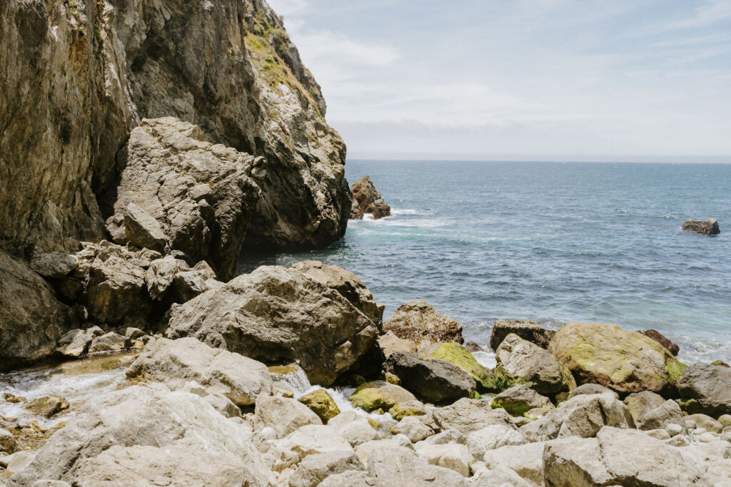 Partington Cove rocky beach