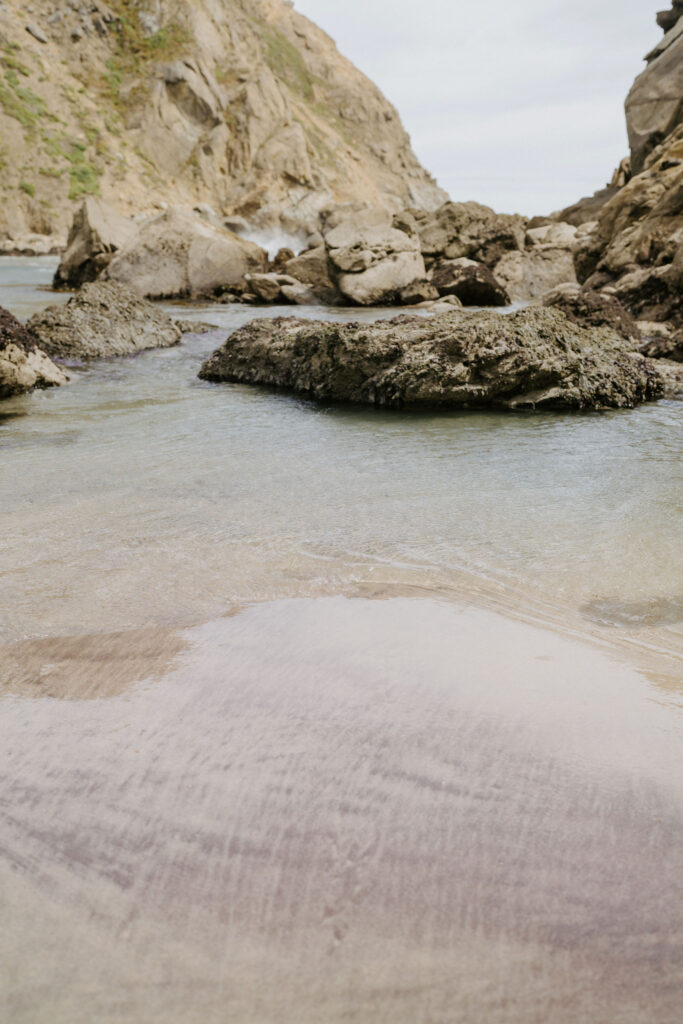 purple sand at pfeiffer beach