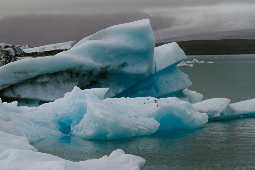 iceberg in iceland at glacier lagoon