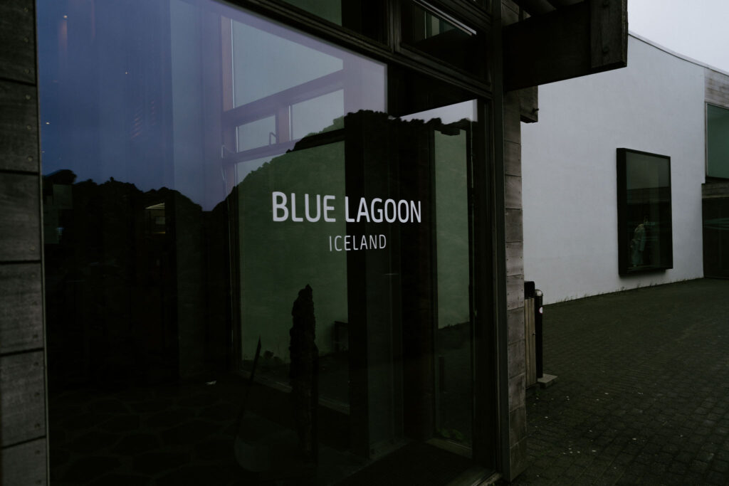 blue lagoon window sign iceland