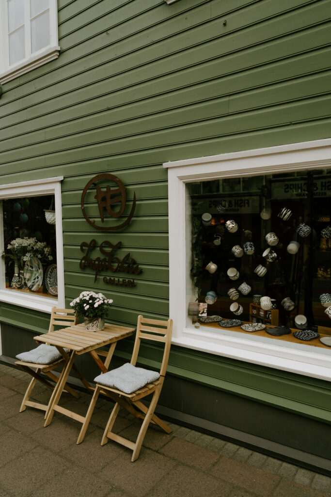 iceland Reykjavik downtown windows