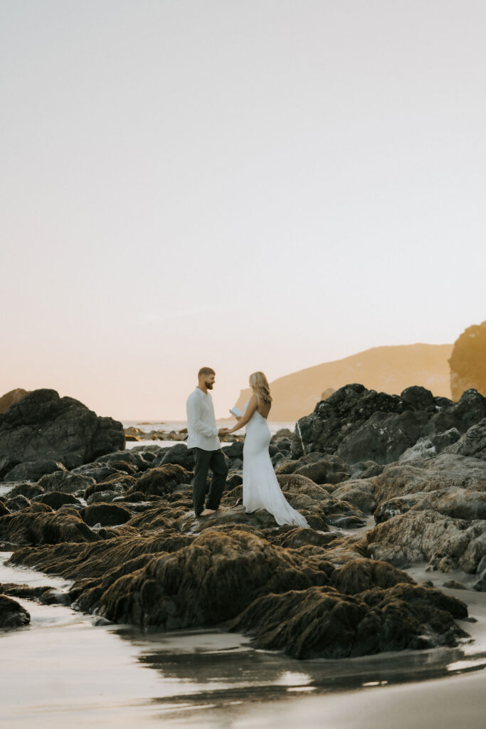 exchange of vows on the water