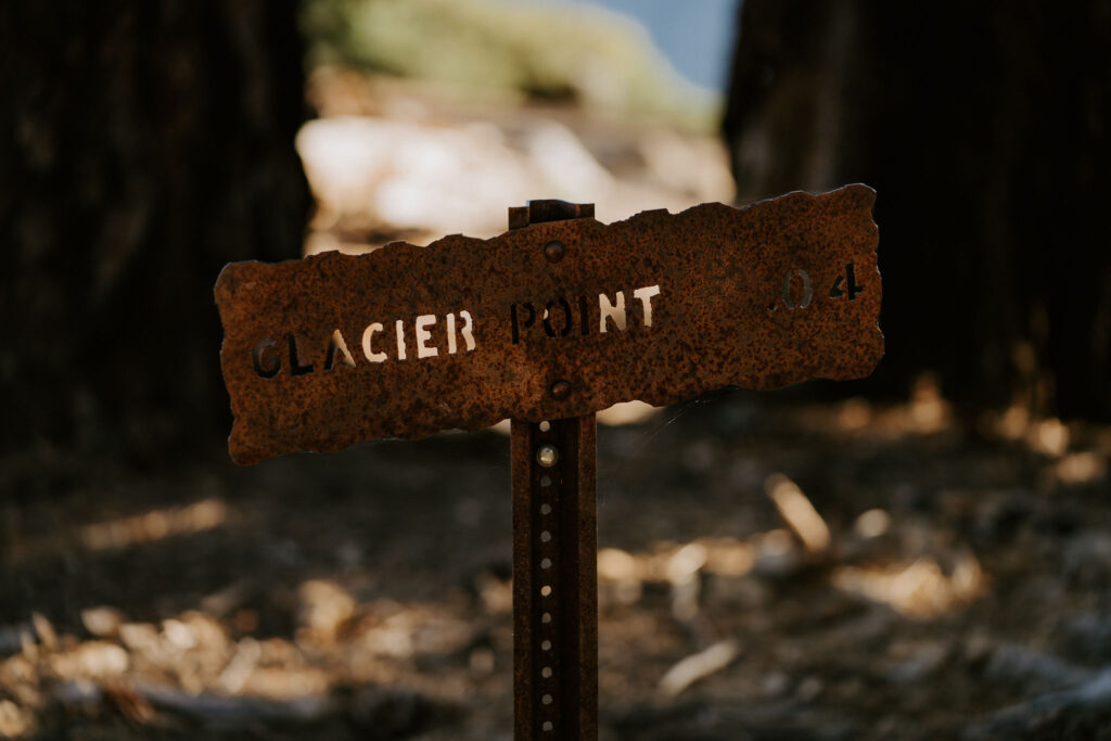 sign of Glacier Point