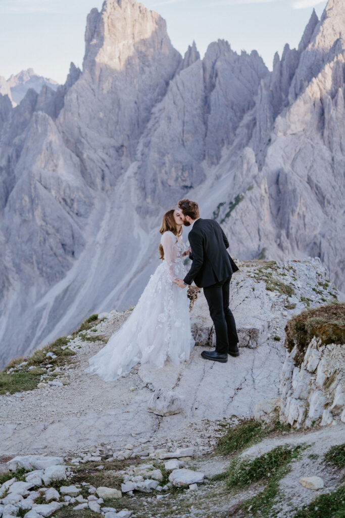 dolomites elopement ceremony at cadini di misurina