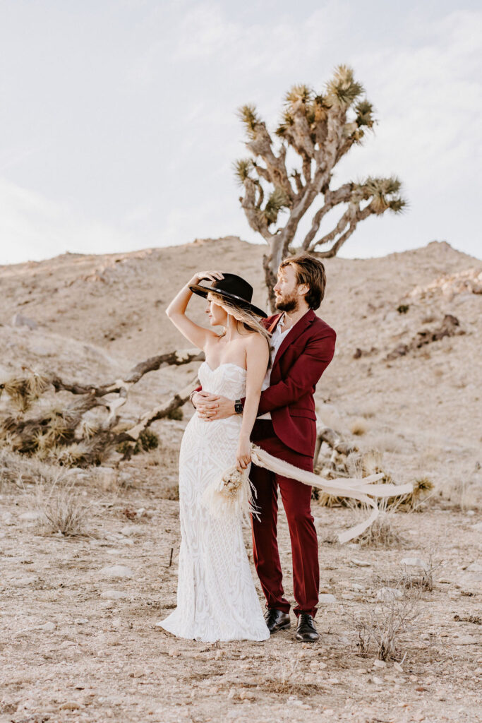 romantic joshua tree elopement
