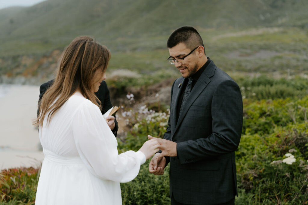 Big Sur elopement ceremony