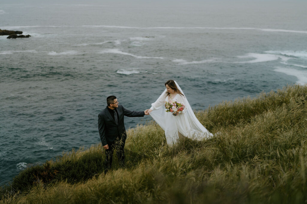moody big sur elopement photos