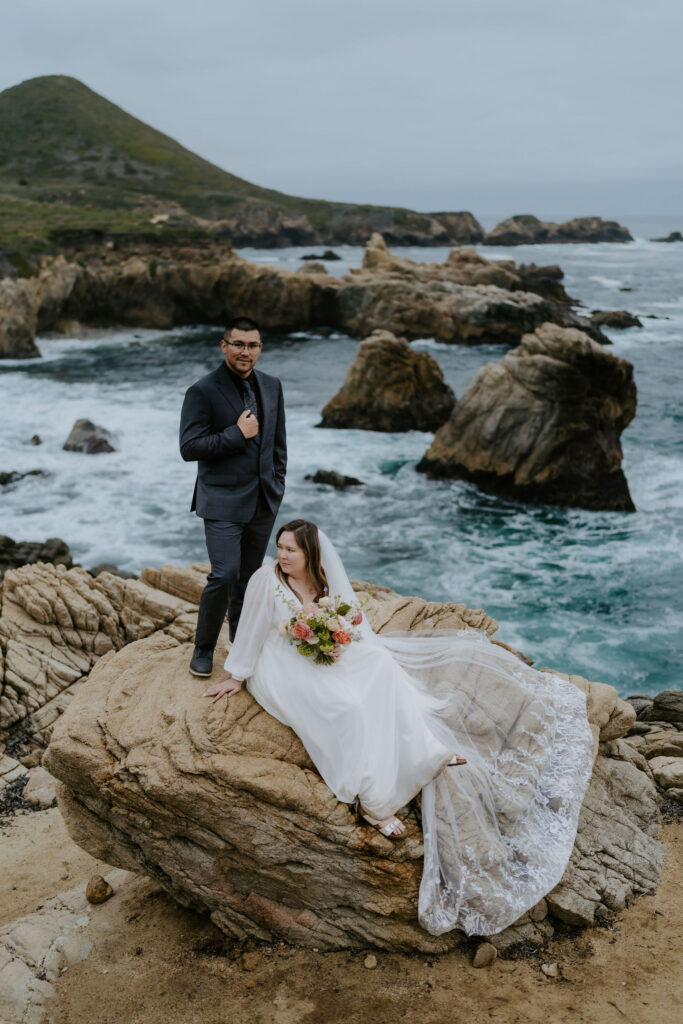 adventurous California beach elopement in Big Sur