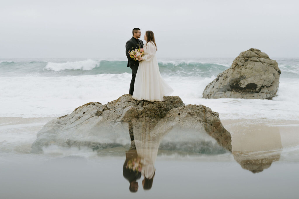 adventurous California beach elopement in Big Sur