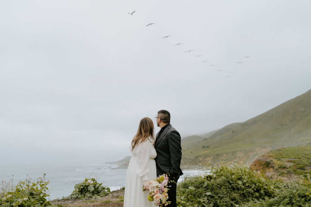 Big Sur elopement photos at Calla Lily Valley