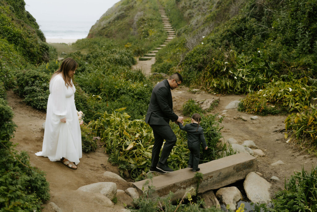 Big Sur elopement photos at Calla Lily Valley
