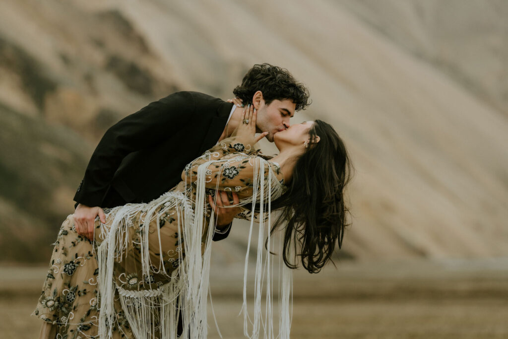 Intimate Elopement Ceremony at Landmannalaugar, Iceland