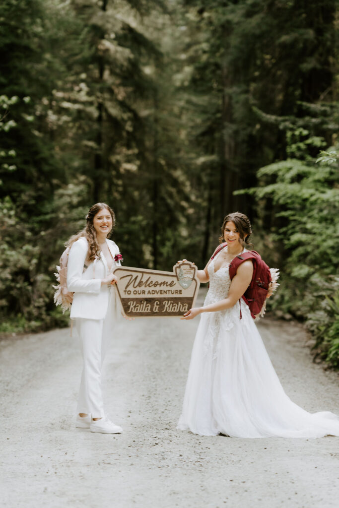 romantic lgbtq Redwoods Elopement in Jedediah Smith State Park