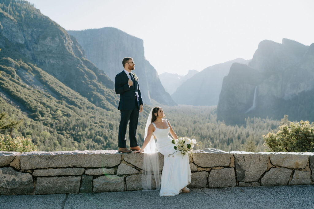 spring elopement in yosemite valley