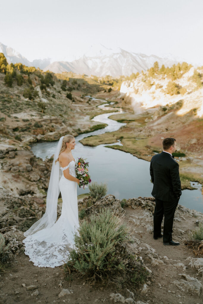 mammoth lakes elopement first look