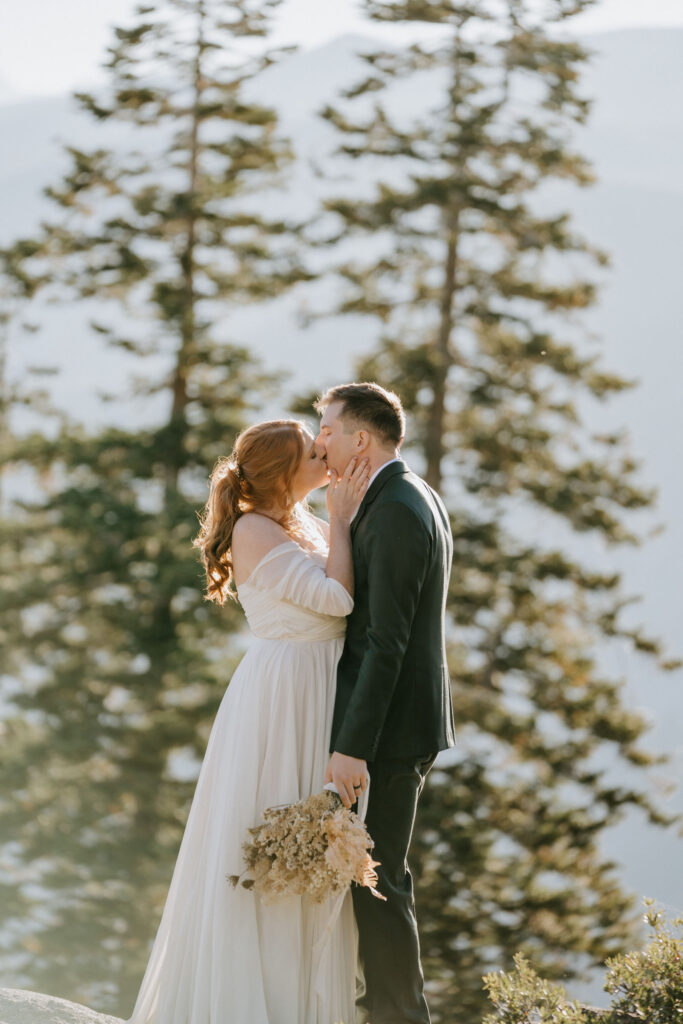 dreamy yosemite national park elopement overlooking mountains