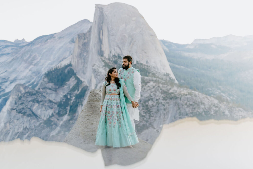 dreamy yosemite national park elopement overlooking mountains