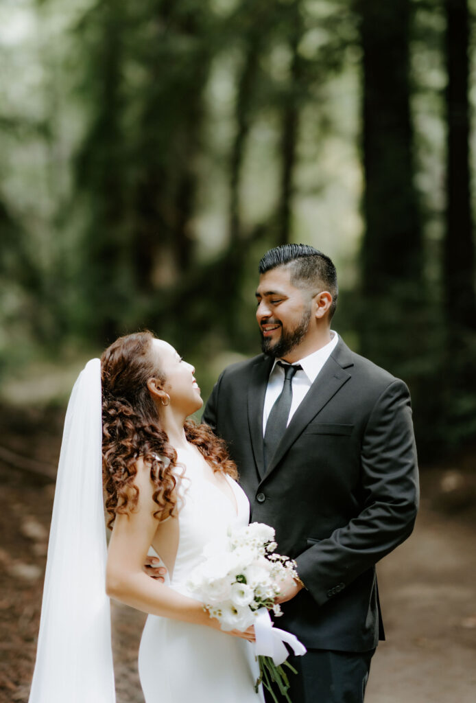 Romantic Glen Oaks Big Sur Elopement in the redwoods
