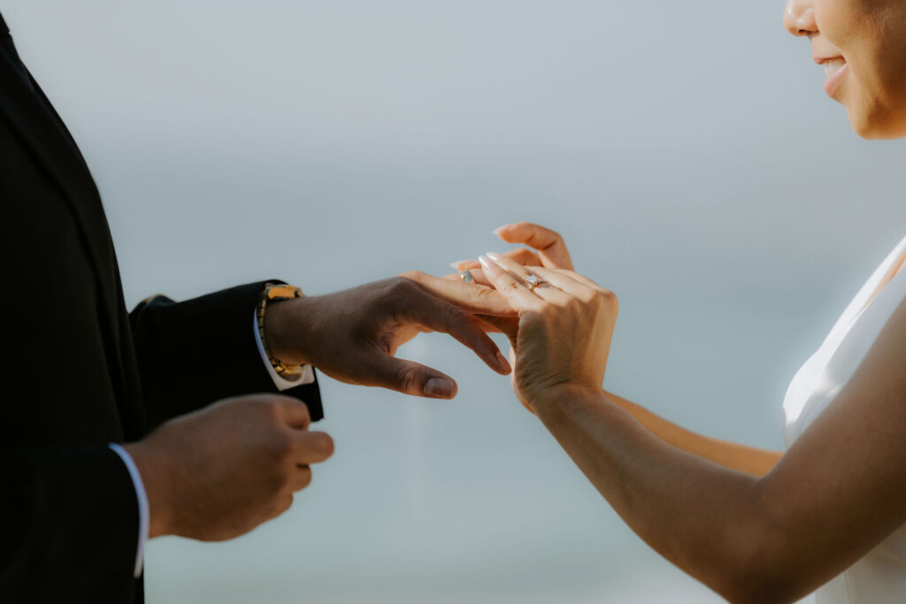 oceanside elopement ceremony in garrapata big sur