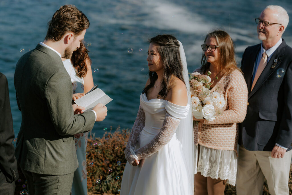 big sur coastal elopement ceremony at soberanes point
