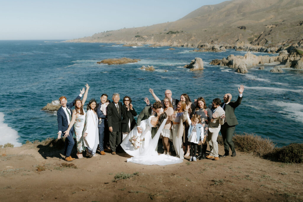big sur coastal elopement ceremony at soberanes point