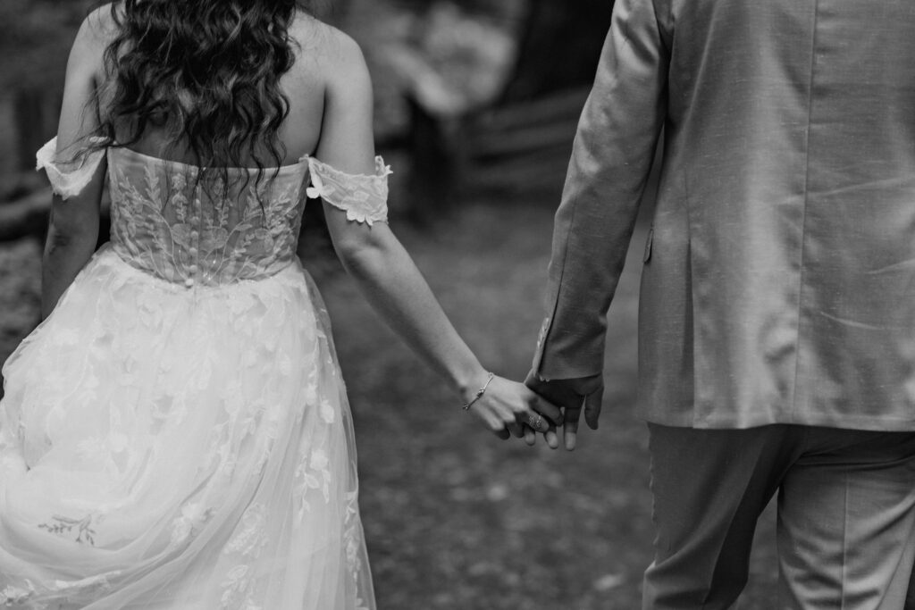 fall forest elopement at armstrong redwoods