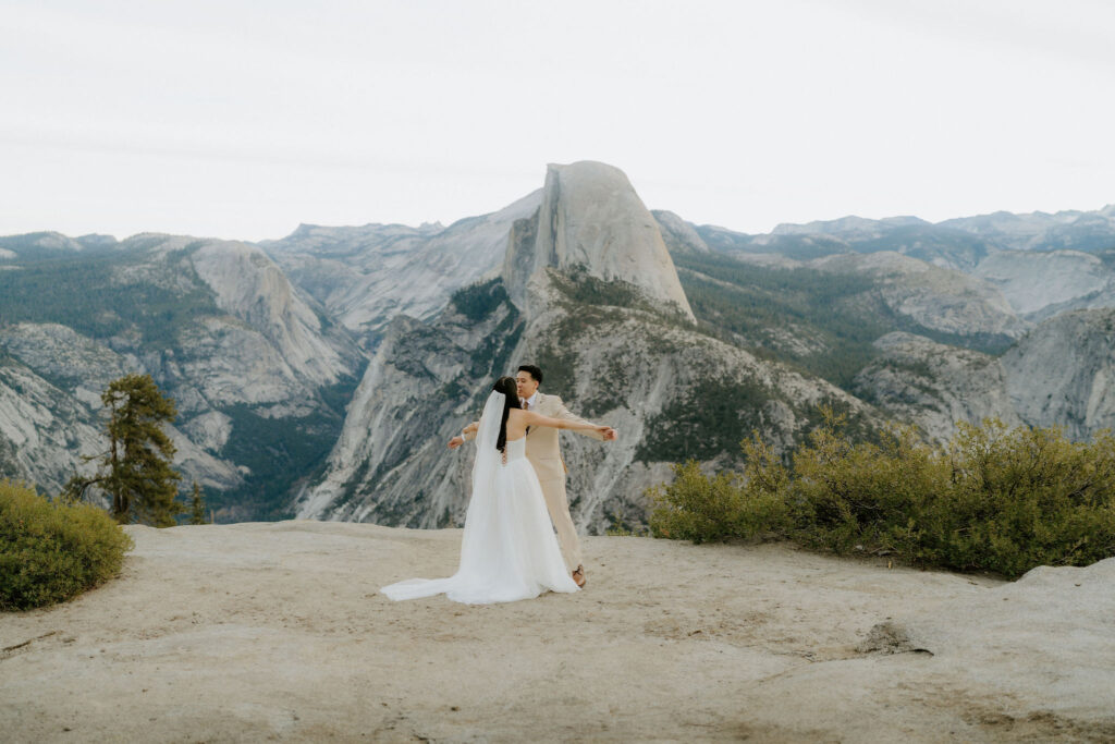 bride and groom emotional at their first look