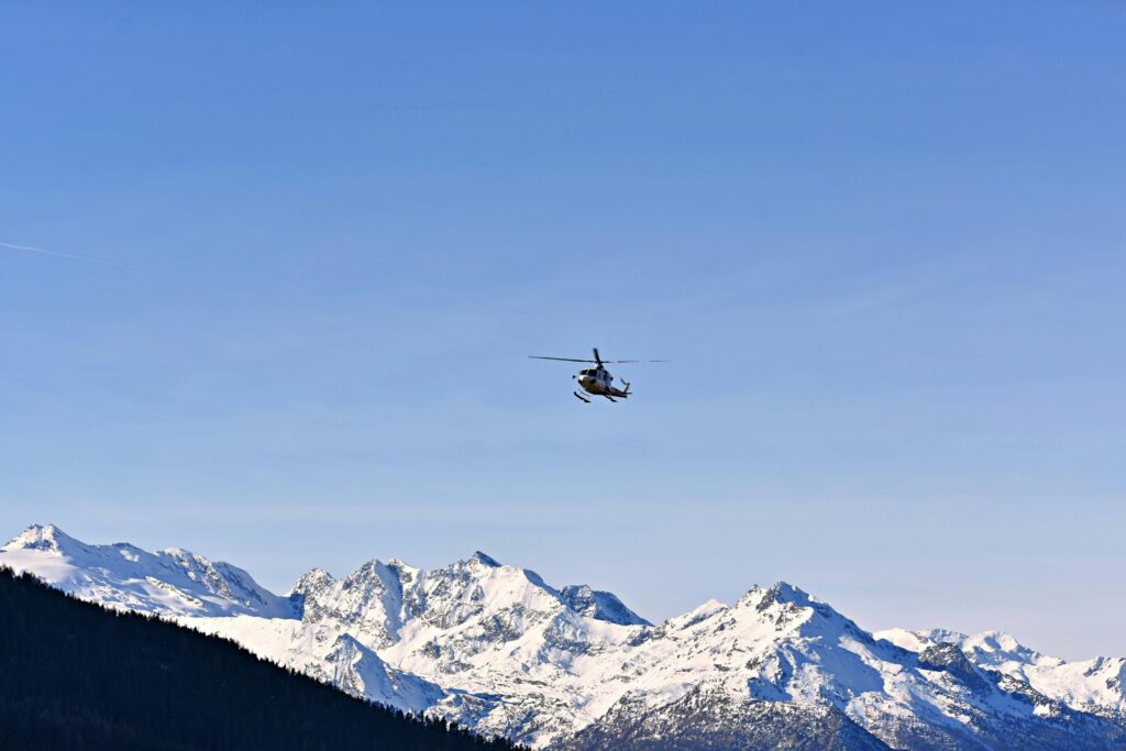 fun helicopter ride after the elopement ceremony