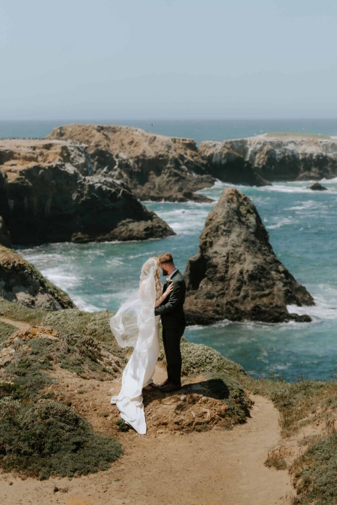 Mendocino, CA elopement by the water