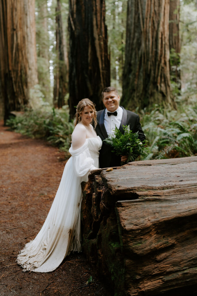 Jedediah Smith Redwoods Elopement on the Southern Oregon Coast | Meredith & Blake
