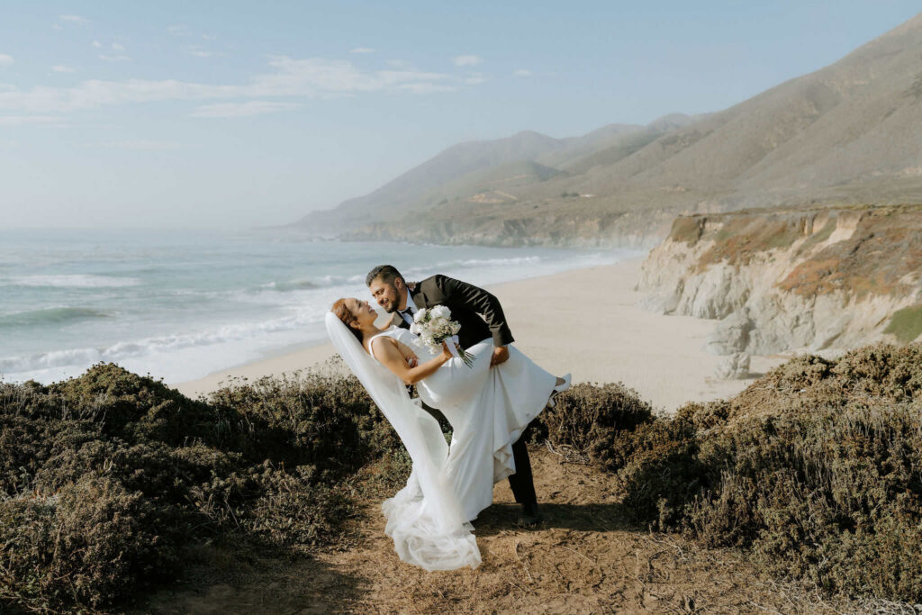 Big Sur elopement at Garrapata Beach overlook