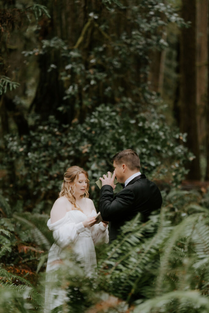 Jedediah Smith Redwoods Elopement on the Southern Oregon Coast | Meredith & Blake