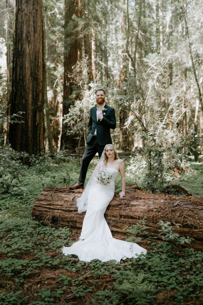 newlyweds at their dream bridal portraits