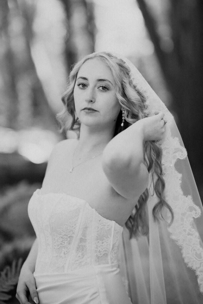 cute picture of the bride at her dream elopement