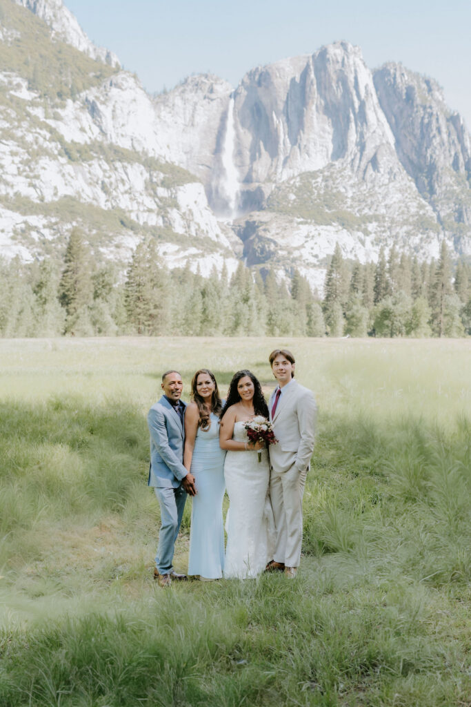 A swinging bridge Elopement with Family, Dogs, and Sunset Vows at Taft Point