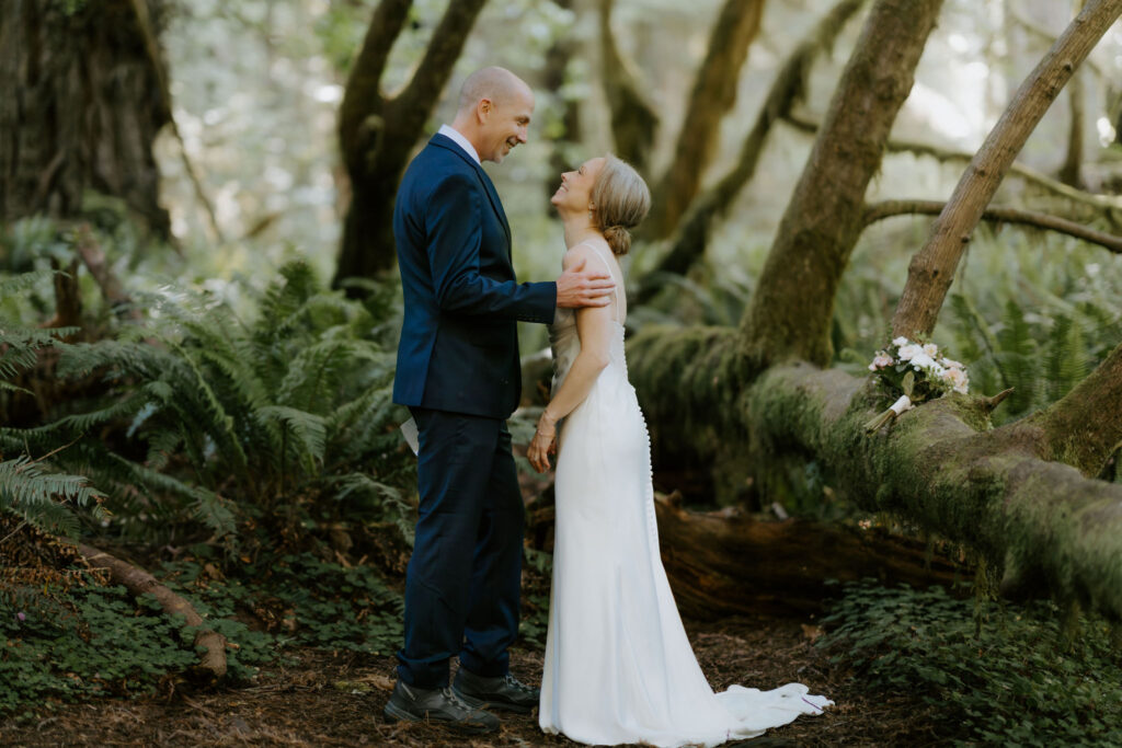 A Redwoods National Park Elopement with a Forest Reception | Amanda & Bob