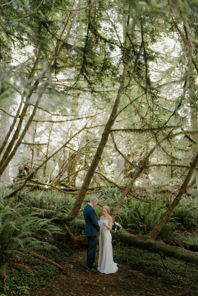A Redwoods National Park Elopement with a Forest Reception | Amanda & Bob