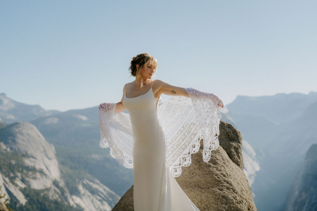 stunning portrait of the bride at her dream elopement