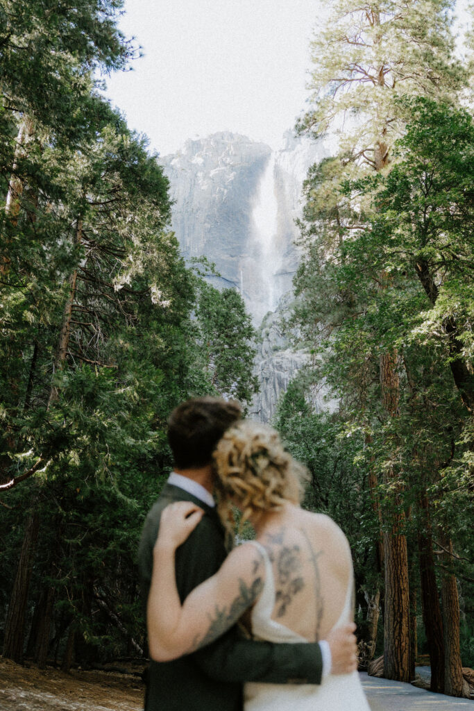 couple at their dream adventurous elopement