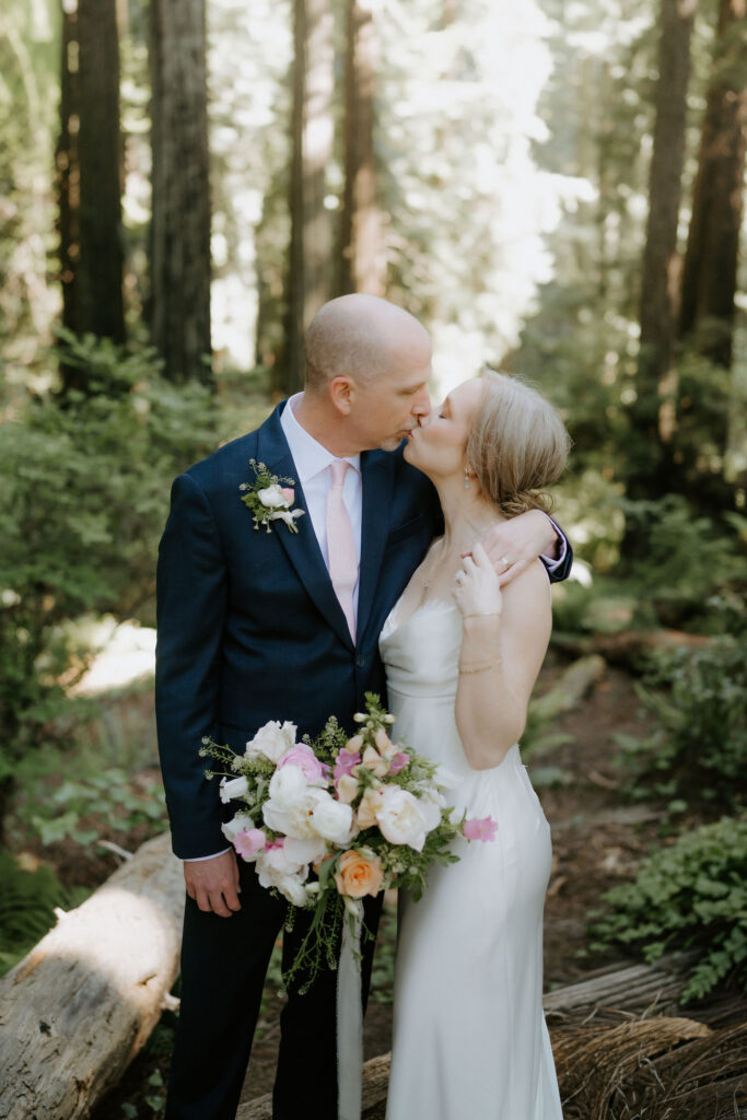 A Redwoods National Park Elopement with a Forest Reception | Amanda & Bob