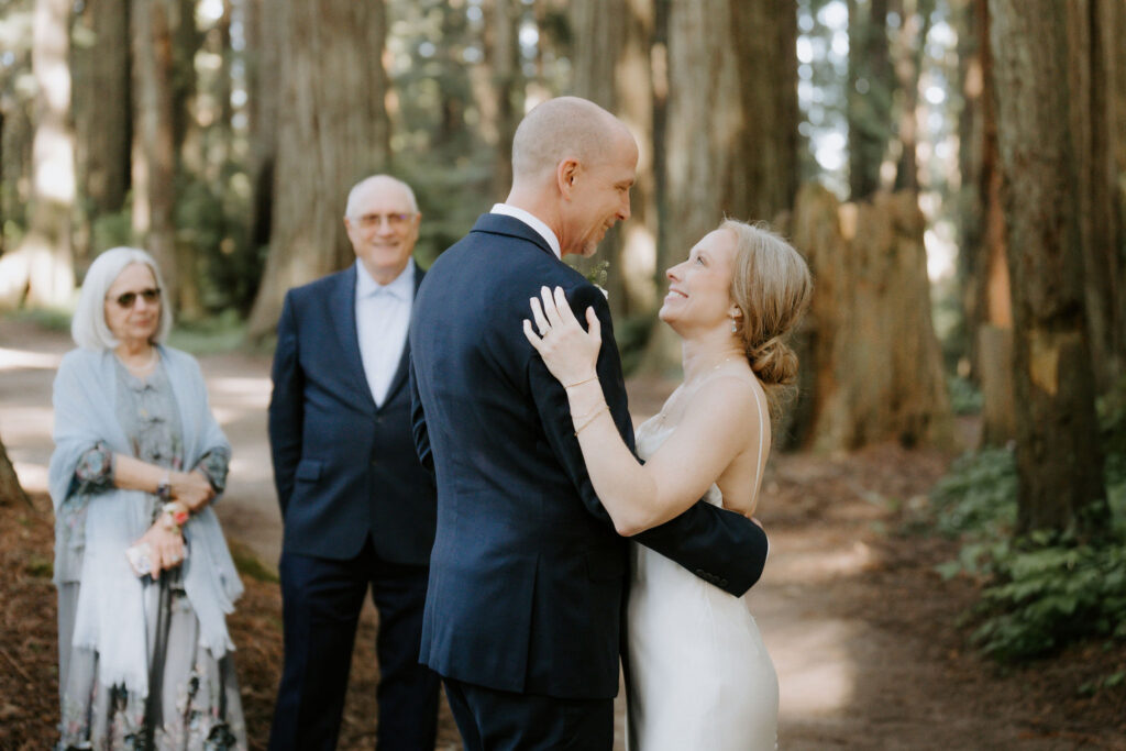 newlyweds dancing at their wedding reception