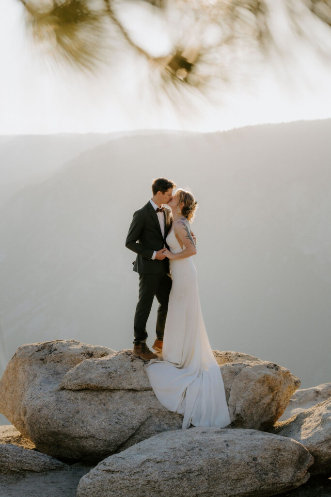 An Intimate Sunrise Yosemite Elopement at Glacier Point & Sentinel Beach